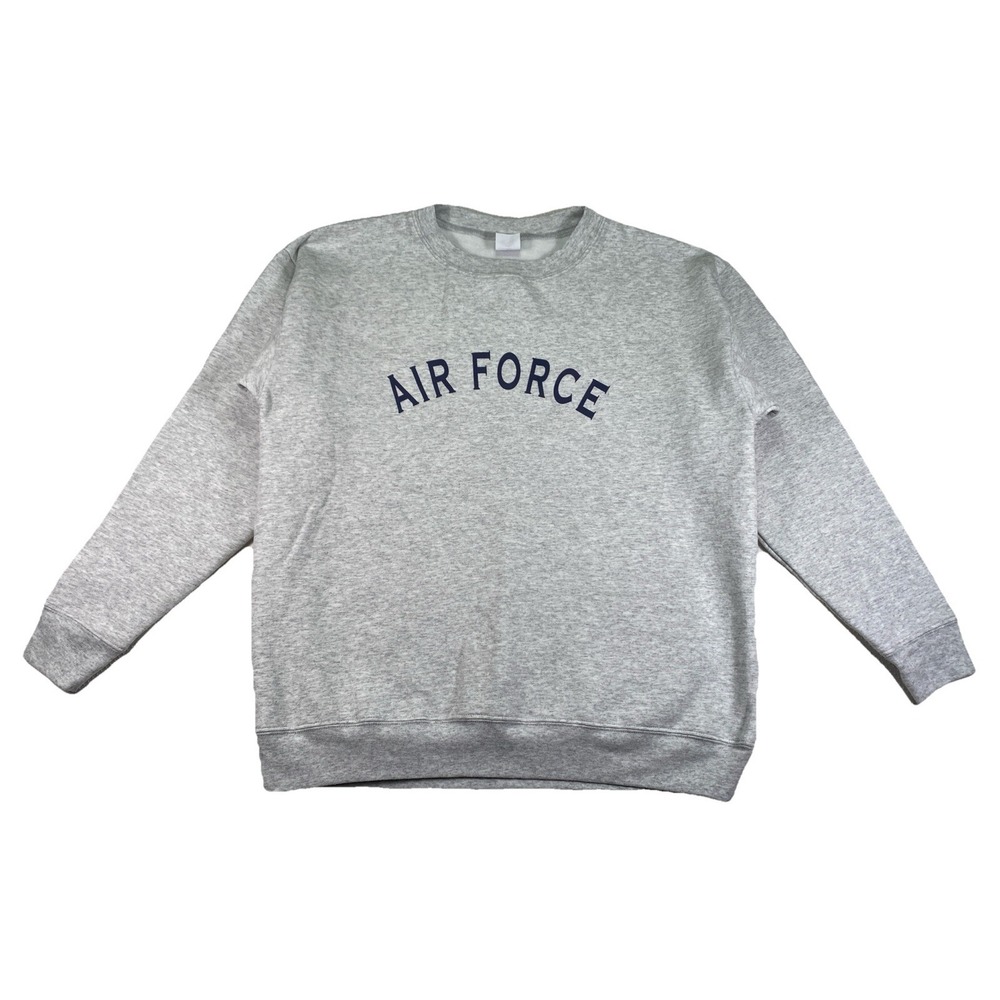 Vintage Air Force Crewneck Sweatshirt Adult Medium Gray Pullover Long Sleeve